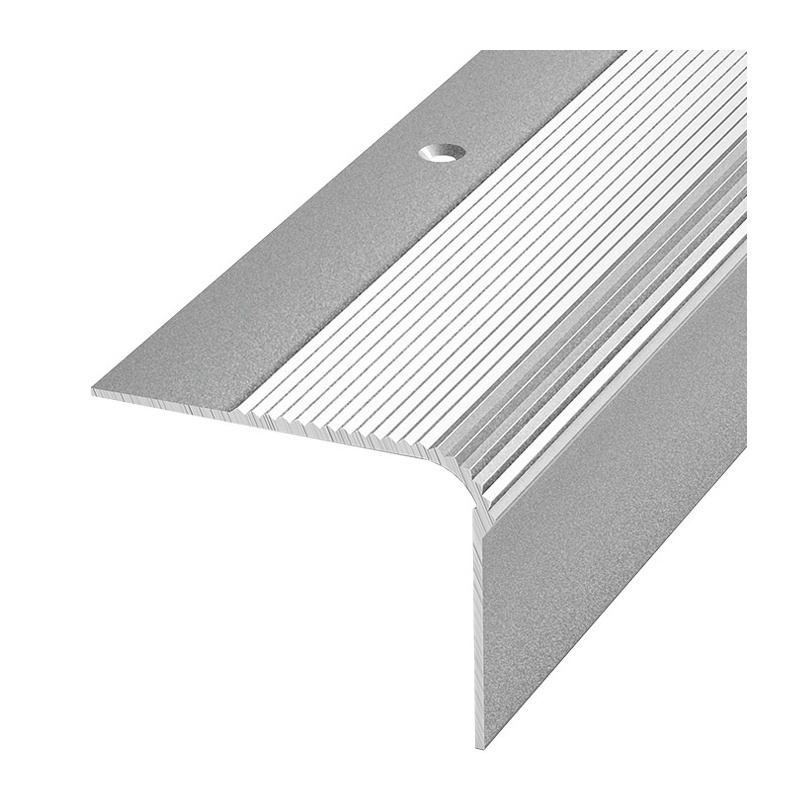 Порог угловой ПУ 02-1800-01п серебро 1,8м 41,8*54мм