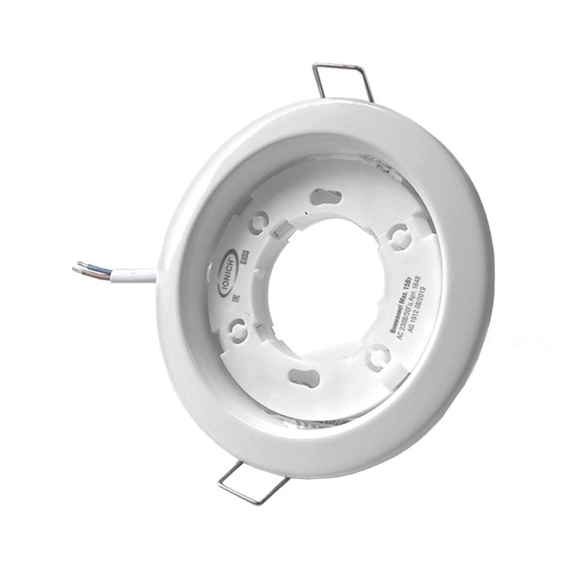 Светильник неповоротный под MR16 круглый золотоG5.3 50Вт, 12/230В