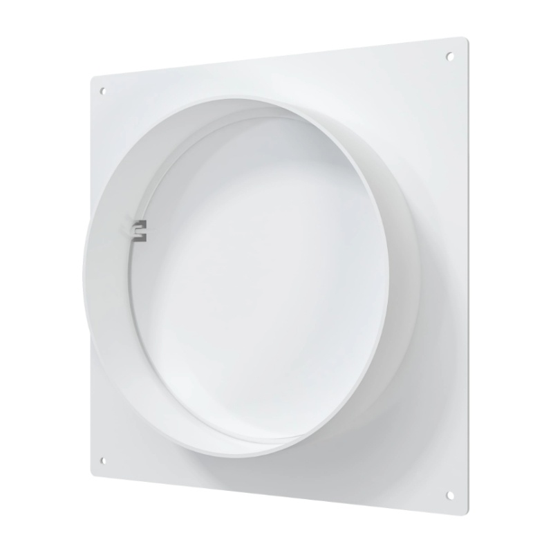 Соединитель для круглых каналов 2521 d=125мм с обратным клапаном и пластиной