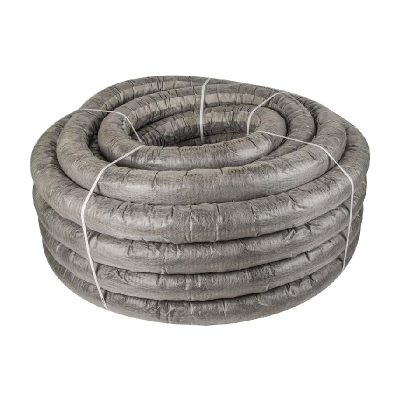 Труба дренажная гофрированная 110 мм, с перфорацией в фильтре (50 м.)