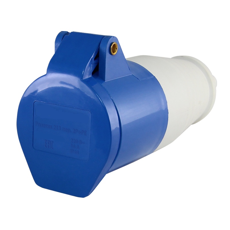 Розетка 2-местная с заземляющими контактами 16А 220В скрытая установка