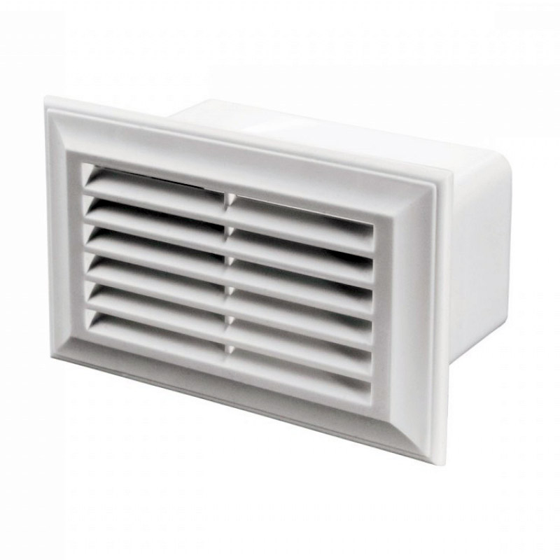 Решетка торцевая Вентс 86х230 мм 871С для системы 204х60 мм, белая