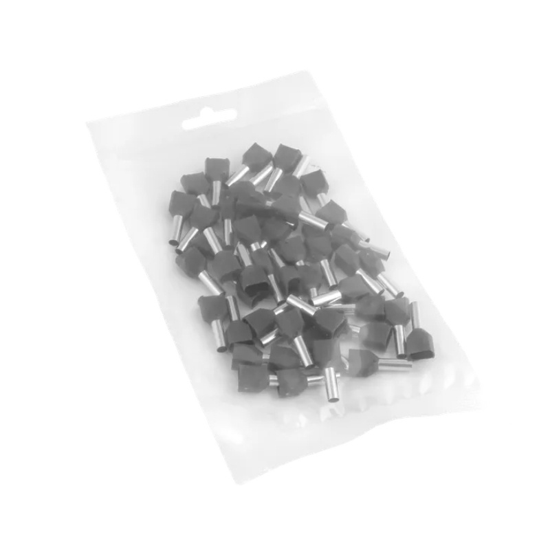 Наконечник штыревый втулочный изол. НШВИ-2 4,0-12 (ПОШТУЧНО)серый EKF