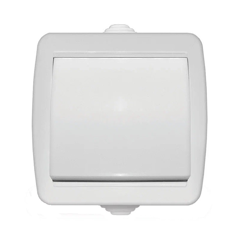 Выключатель 1-кл. открытой установки IP44 10А графит "Селигер" TDM