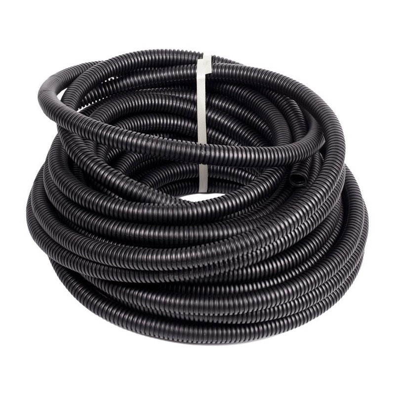 Труба гофра ПНД d 25мм с протяжкой.оранжевый 50м.