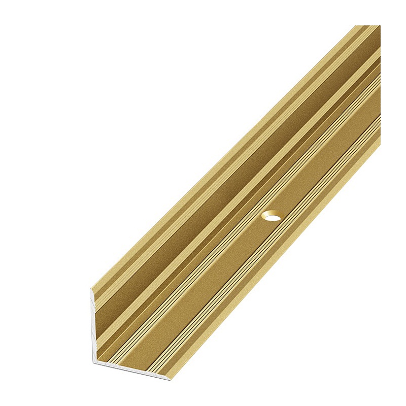 Порог угловой ПУ 05-1-1800-02 золото глад 1,8м 20*20мм