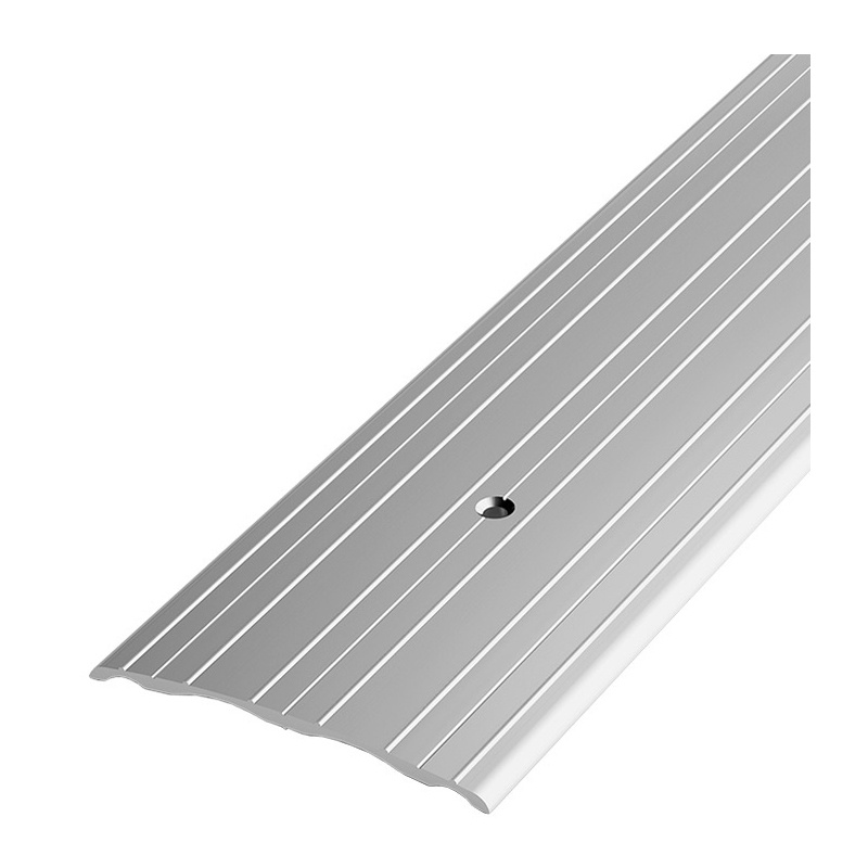Порог стыкоперекрывающий Лука, серебро анод. (0,9 м х 60 мм) ПС 07-900-01Л