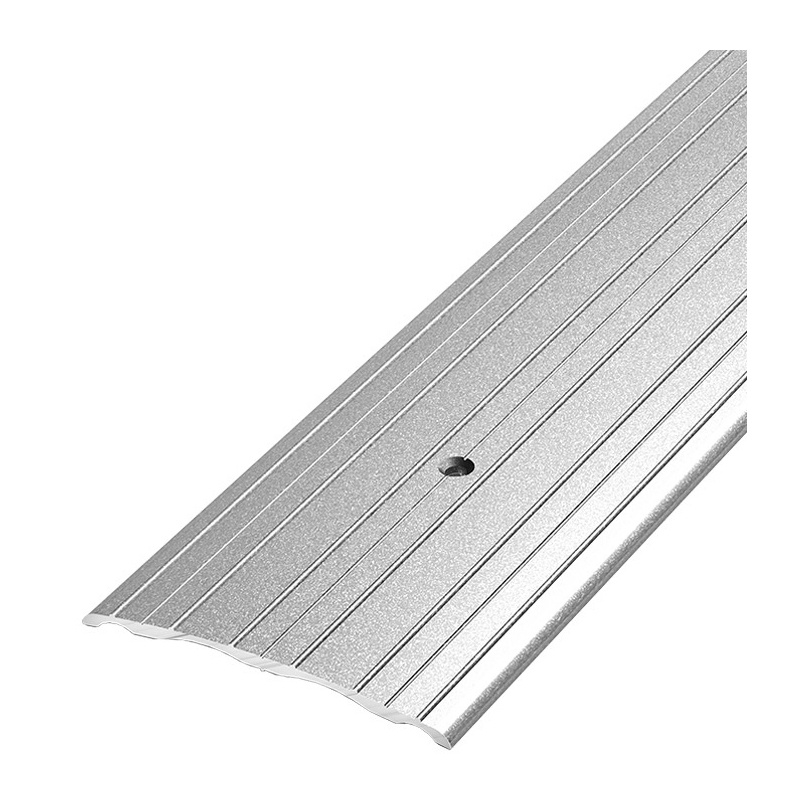 Порог стыкоперекрывающий Лука, серебро (1,8м х 60мм) ПС-07-1800-01л