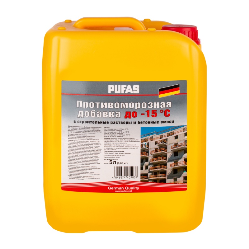 Противоморозная добавка для бетона Плитонит АнтиМороз 3л пластик концентрат
