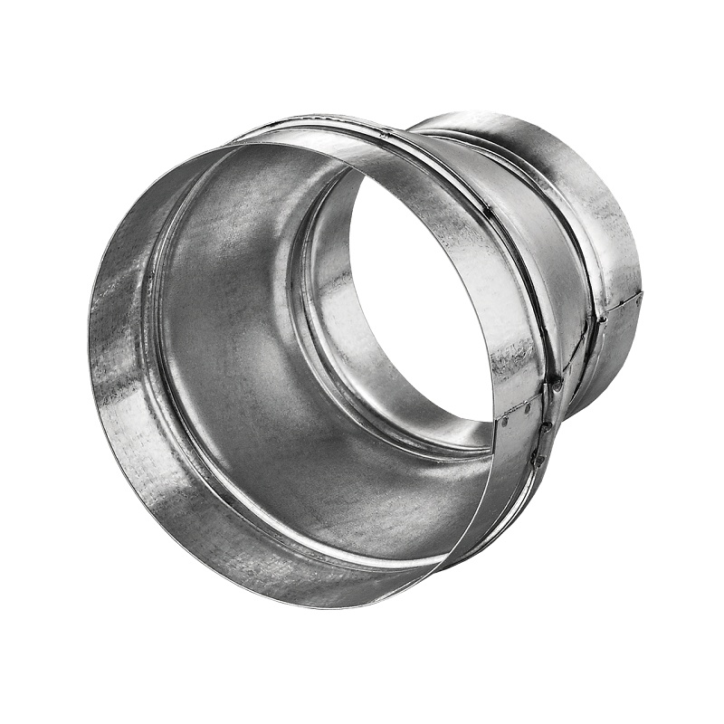 Переходник д/круглых стальных каналов воздуховодов 125х150 оцинков