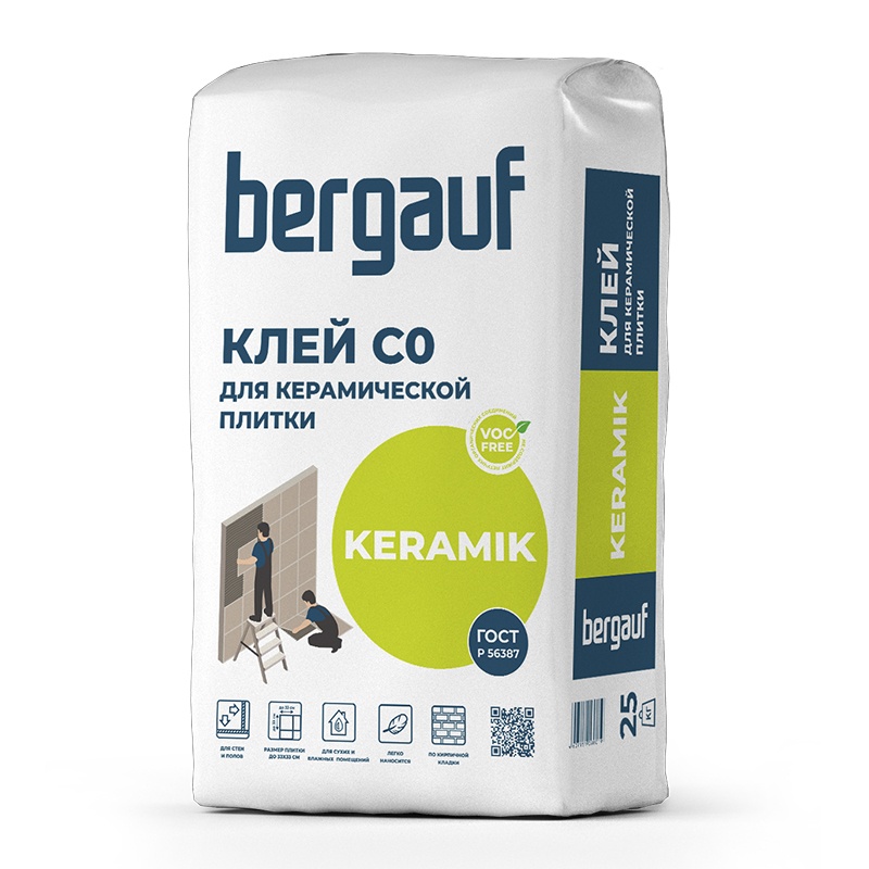 Плиточный клей Bergauf Keramik Pro 25кг