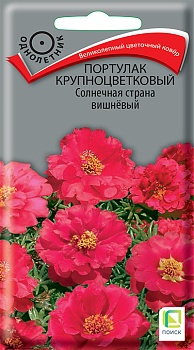 Портулак Солнечная страна Вишнёвый крупноцветковый, 0.1 гр, 10 ПЦц, специальное предложение