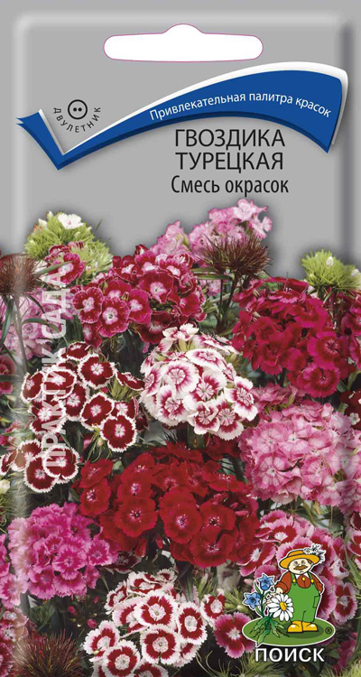 Гвоздика Турецкая Смесь окрасок 0,25гр ПЦц