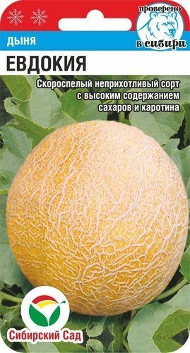 Дыня Евдокия 5-7шт /10 Сибирский сад