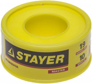 Фум-лента 19ммх10м плотность 0,40г/см3 STAYER MASTER