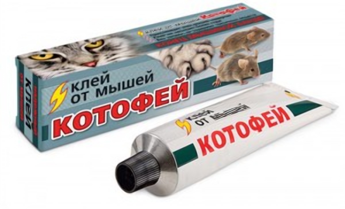 Клей от грызунов мышей 135гр туба Котофей