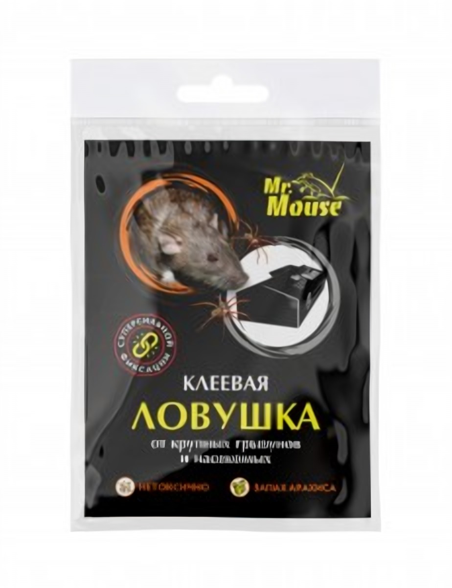 Ловушка клеевая книжка черная Mr.Mouse 35х21см 1шт