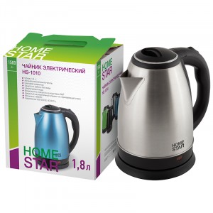 Чайник электрический HomeStar HS-1010 нержавеющая сталь 1,8л 1,5кВт
