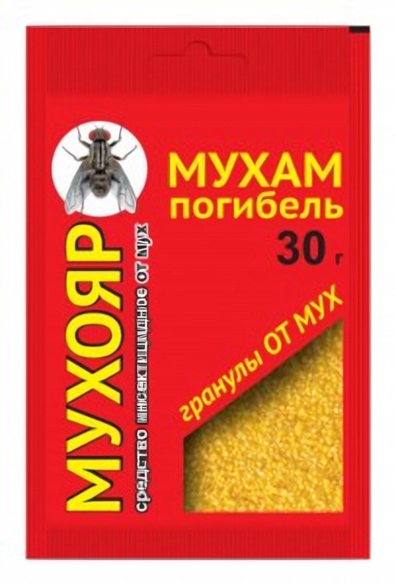 Средство от мух Мухояр гранулы 30г