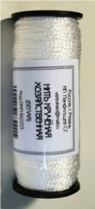 Нить хозяйственная крученая белая 1,2мм 50м