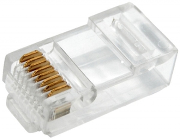 Разъем REXANT RJ-45 8P-8C CAT5e  компьютерный (ПОШТУЧНО)