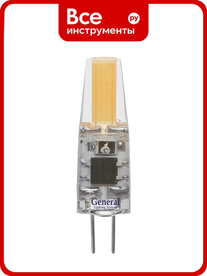 Светильник General G4 220В 3Вт 4500К 36х10мм