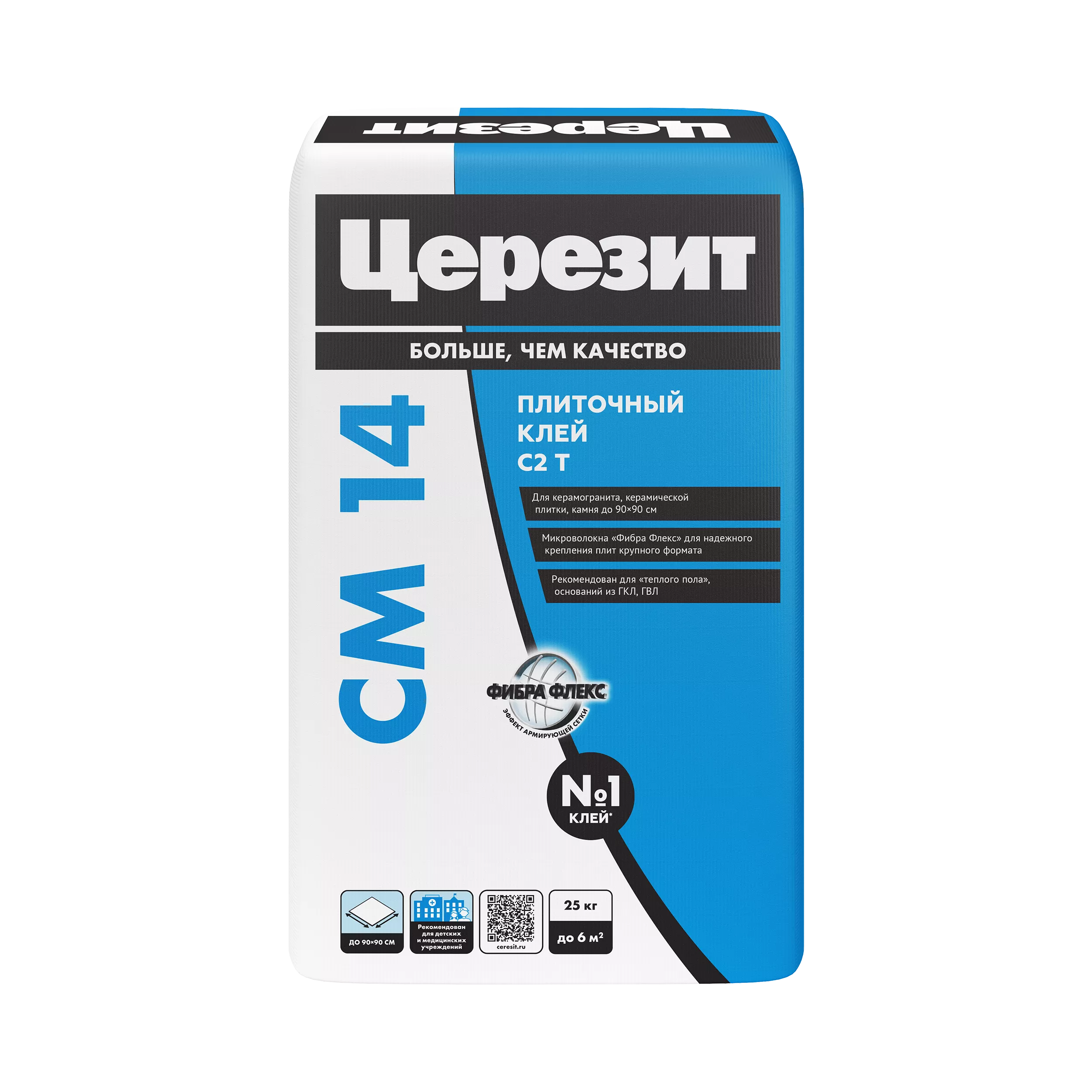 Клей для плитки и керамогранита Церезит CM14 25кг