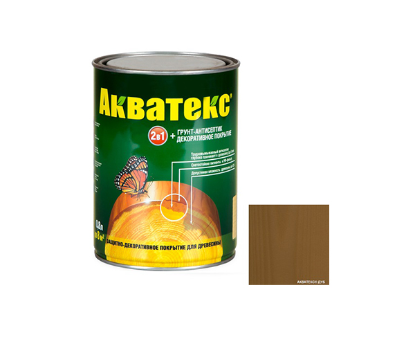 Текстурное покрытие Акватекс 0,8л дуб