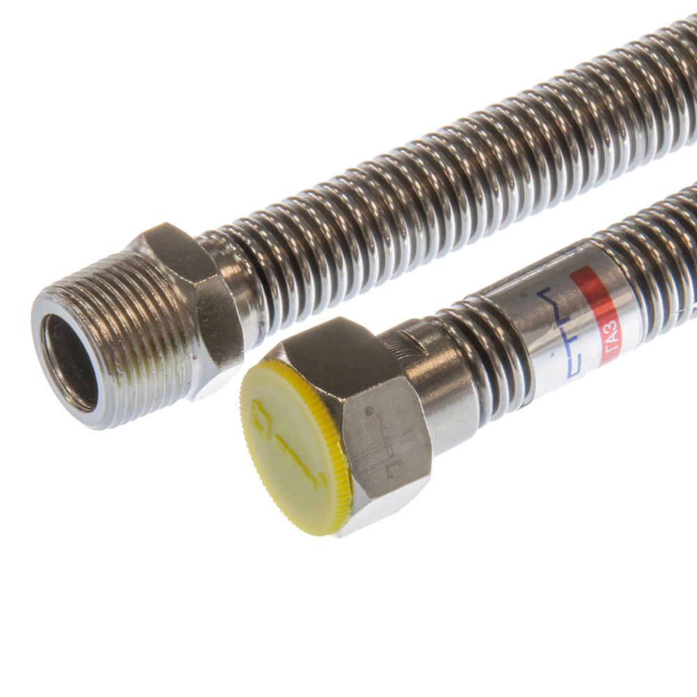 Подводка для газа сильфонная 3/4" CGHM3410 100см внутренняя-наружная гибкая шланг