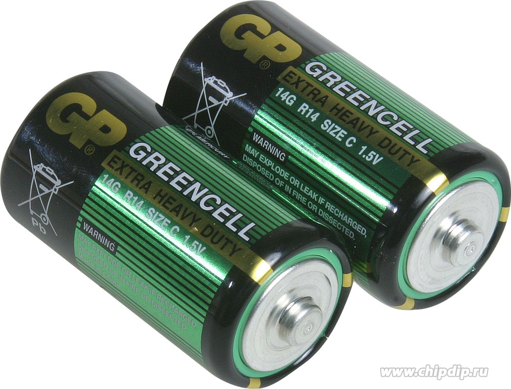 Элемент питания GP Greencell 14G R14/343 штучно