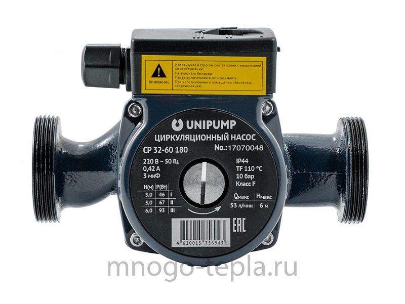 Насос циркуляционный Unipump CP 32-60 180