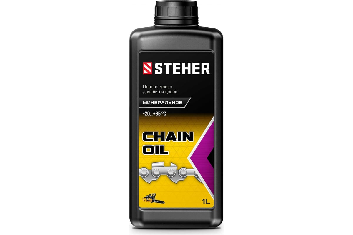 Масло цепное минеральное для шин и цепей STEHER 1л