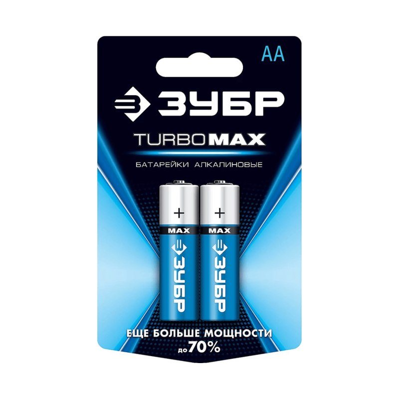 Батарейка щелочная Turbo-Max ЗУБР AA
