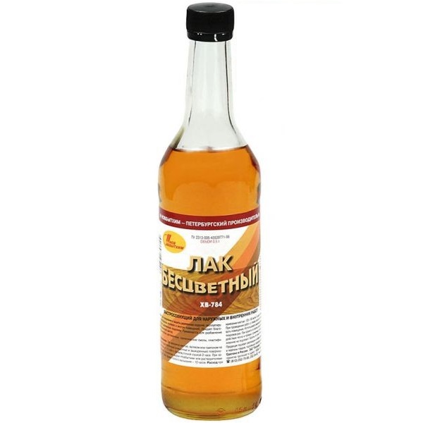 Лак нитроцеллюлозный НБХ ХВ-784 бесцветный 0,5л