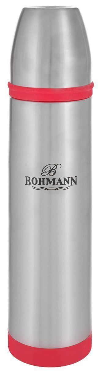 Термос Bohmann 1,0л узкое горло ВН-4492 красный