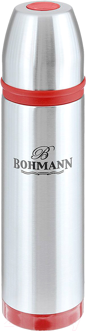 Термос металлический Bohmann ВН-4491 0,8л узкое горло красный