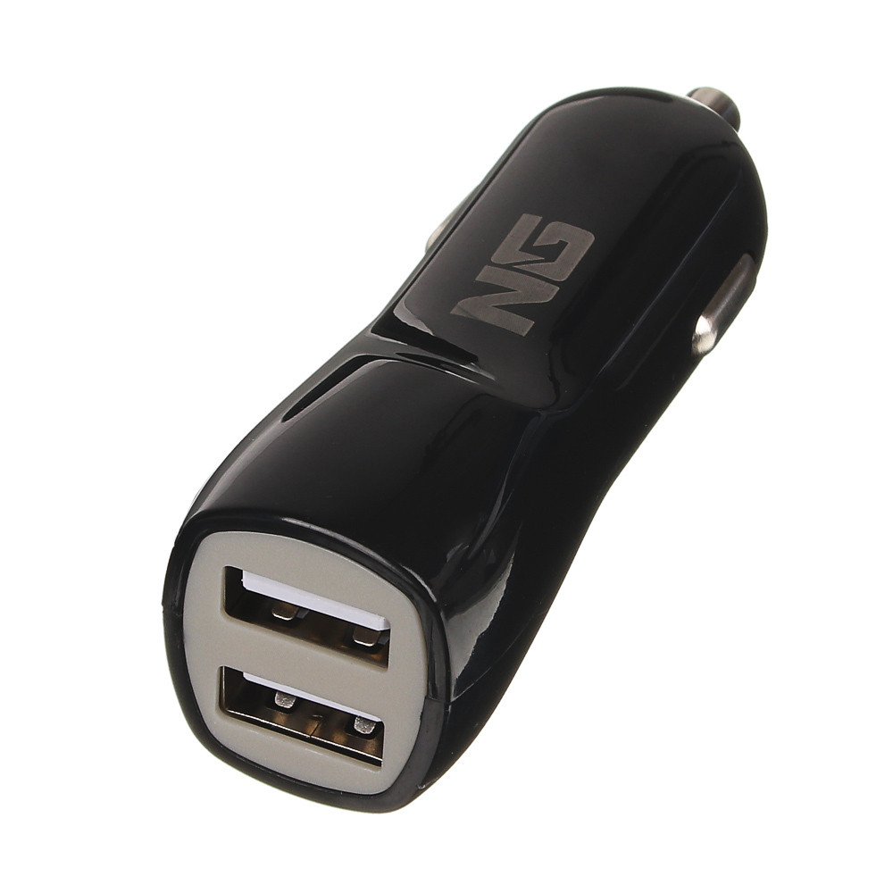 Зарядное устройство автомобильное NG 2хUSB 2А 12/24В пластик