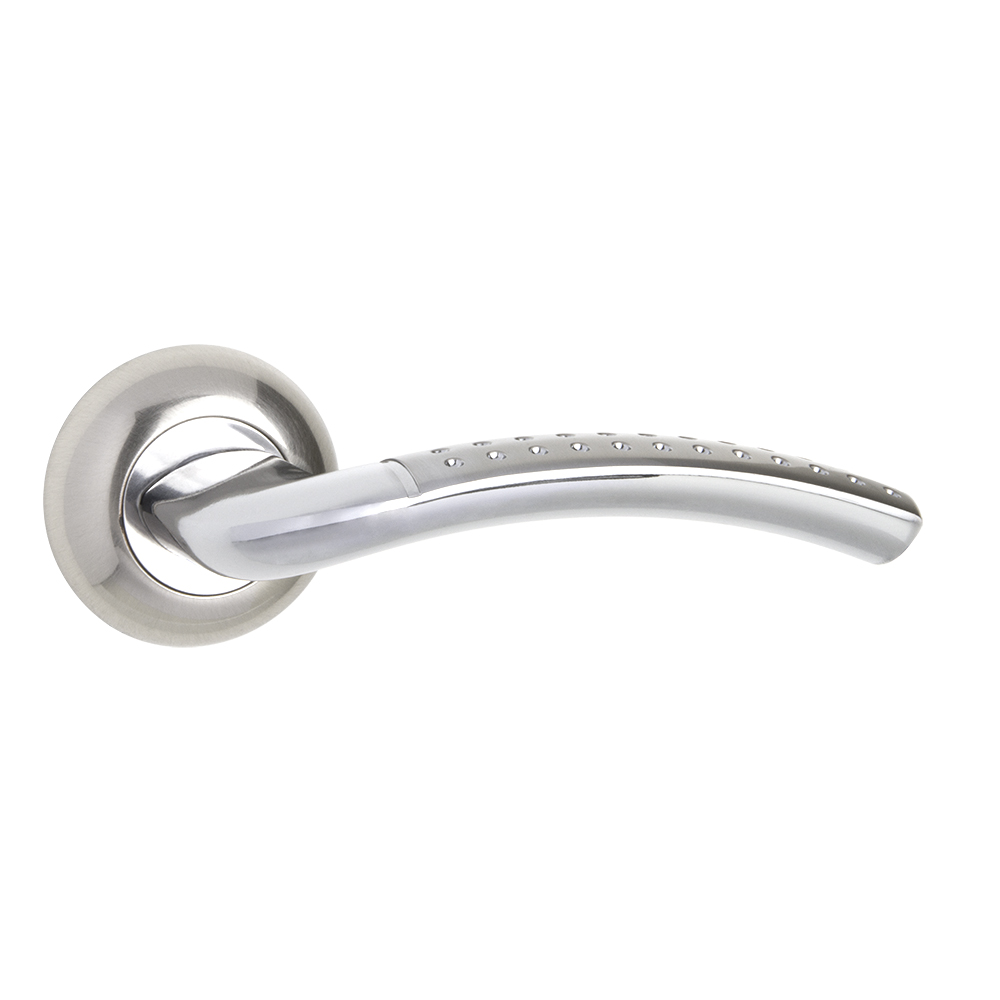 Ручка раздельная Legenda  PR SN/CP3 матовый никель/хром 140мм