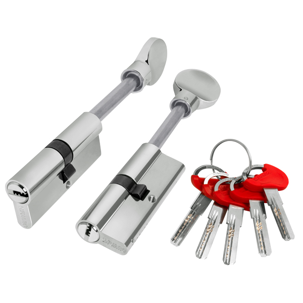 Цилиндровый механизм D-PRO5007Tang95 (60+10+25)CP хром  FUARO