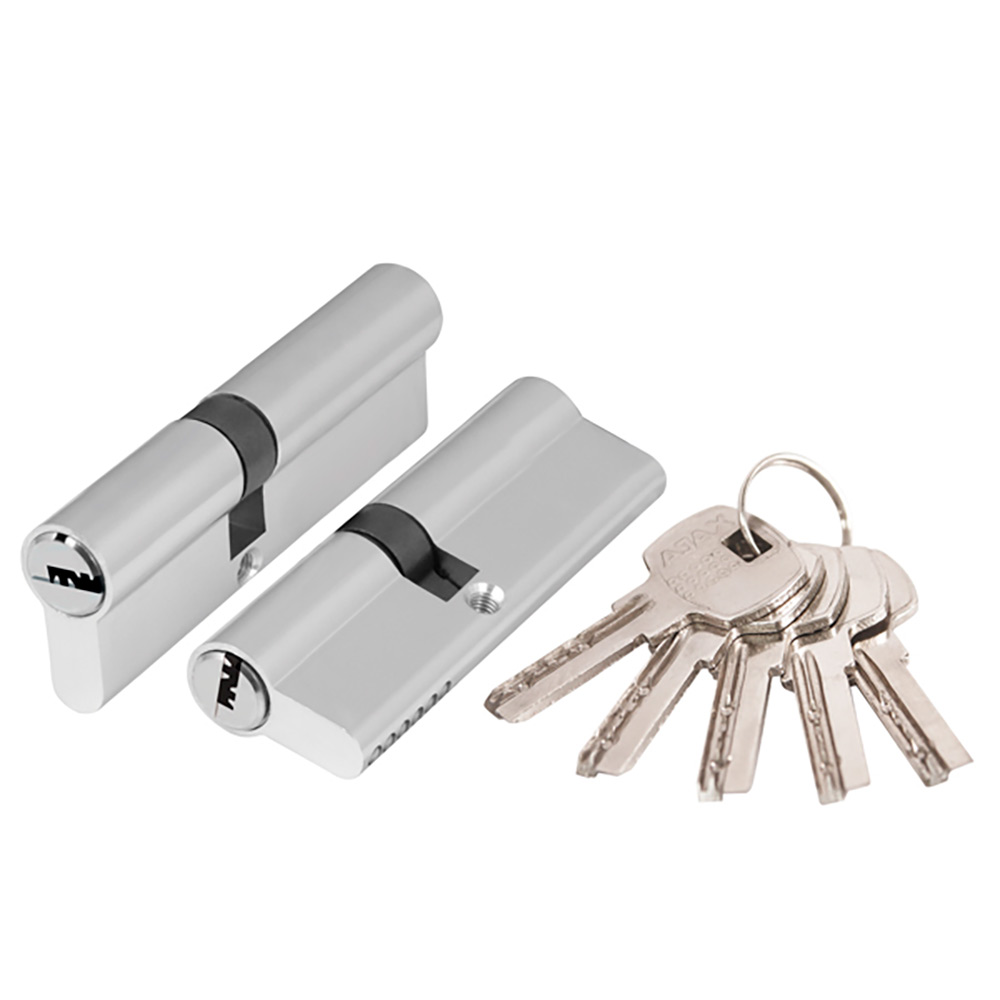 Цилиндровый механизм  AX200/90 mm (40+10+40) CP хром 5 кл.