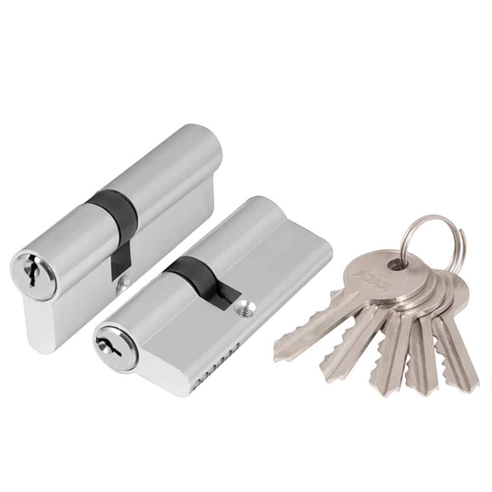 Цилиндровый механизм AZ100/60 mm (25+10+25) CP хром 5 кл.