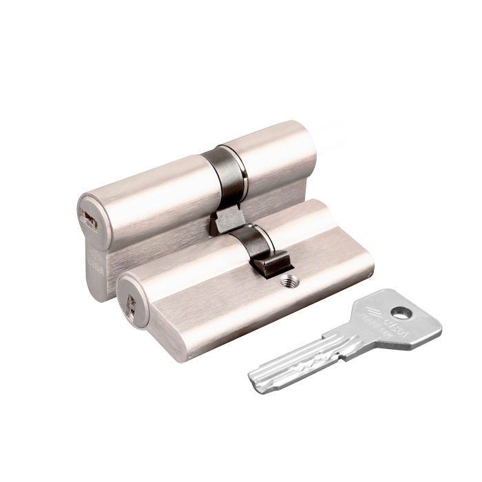 Замок цилиндр. в комплекте с ручкой Orion Р90 4585/3 мат.никель