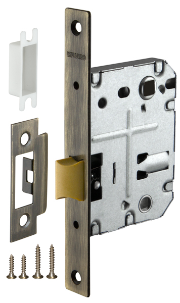 Защелка врезная PLASTLP72-50 ABG зеленая бронза