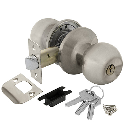 Ручка защелка DK682 SN-ЕТ (6082 SN-Е ключ фик) матовый никель