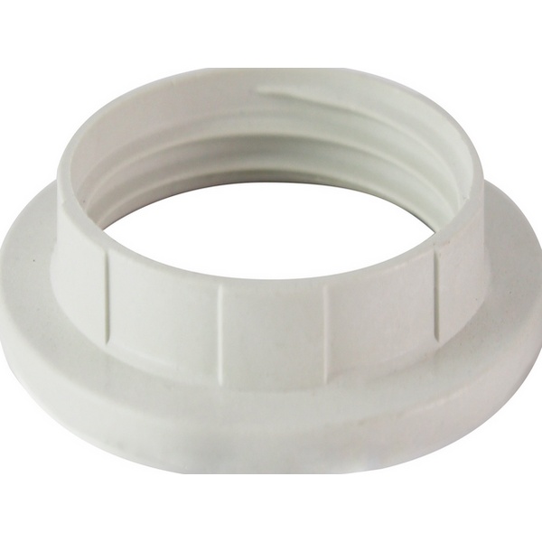 Кольцо для патрона Е27, термостойкий пластик, черный, TDM