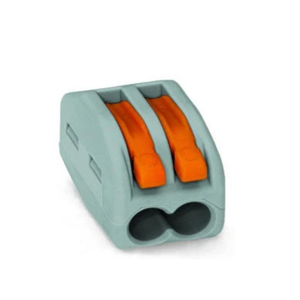 Wago 222-412 Соединитель для коммутационных коробок 2*0,08-4/2,5 кв.мм (поштучно) 2550