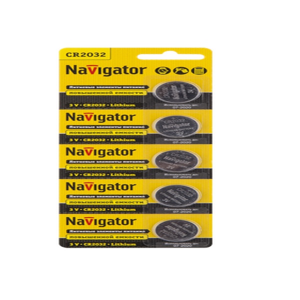 Элемент питания Navigator NBT-CR2032-BP5 94 765