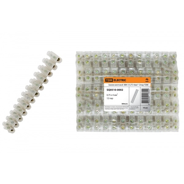 Клеммная колодка ЗВИ-5 0,75-4мм2