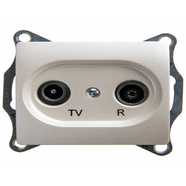 Schneider Electric Glossa Бежевый Переключатель 2-клавишный схема6,механизм IP20 скрытая установка