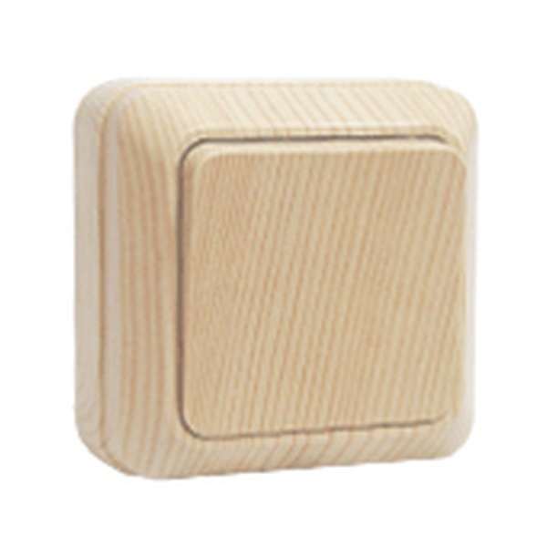 UNIVersal Олимп Сосна Розетка 1-местная без заземляющих контактов 16А 220В ОП